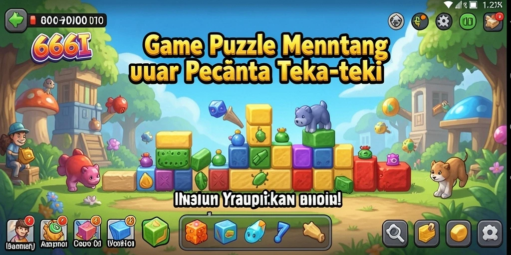 Gameplay menyenangkan dan menantang dari 666I dengan berbagai teka-teki.