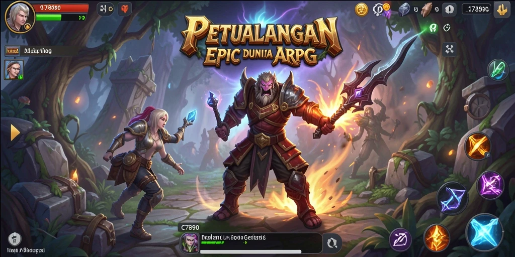 Tampilan gameplay menarik dari C7890 dalam dunia ARPG.