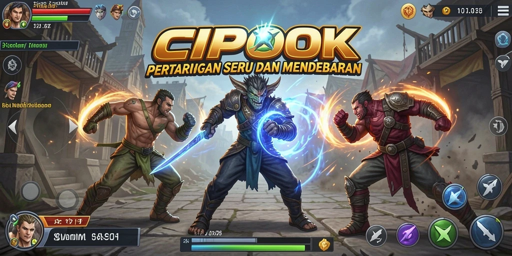 Tampilan gameplay seru dalam CIPOK yang penuh aksi dan ketegangan.