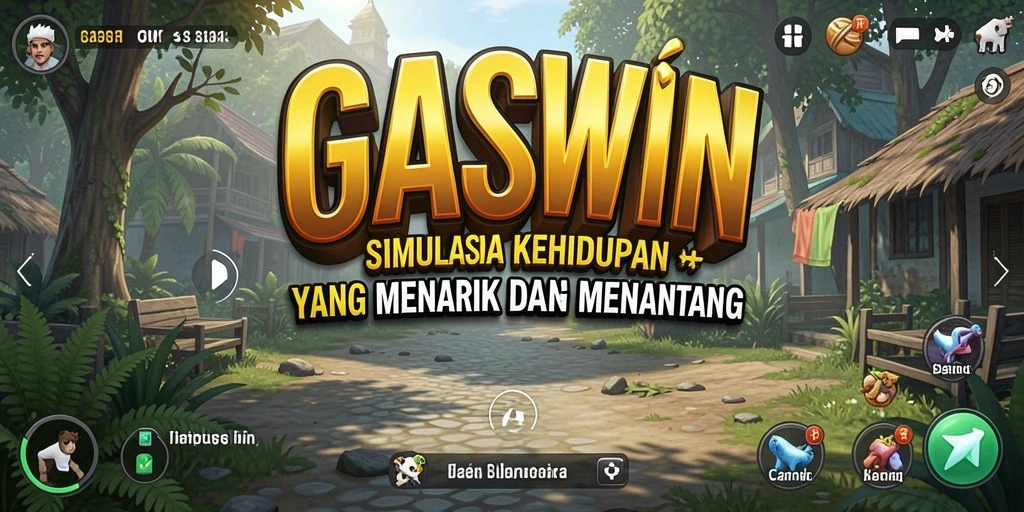 Tampilan gameplay GASWIN yang menarik dan interaktif.