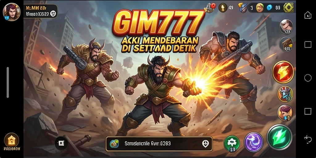 Gameplay GIM777 yang penuh aksi dan tantangan mendebarkan.