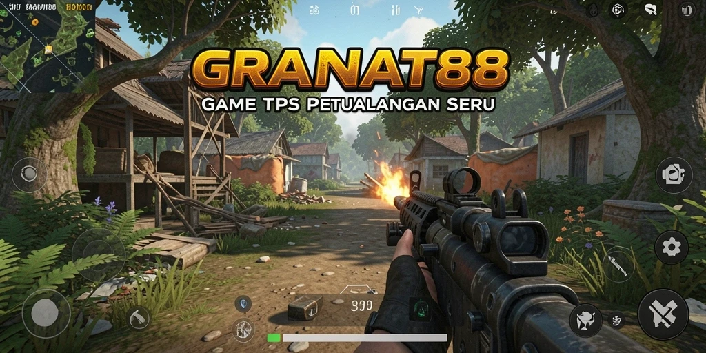 Screenshot gameplay seru dari GRANAT88 dalam aksi TPS.