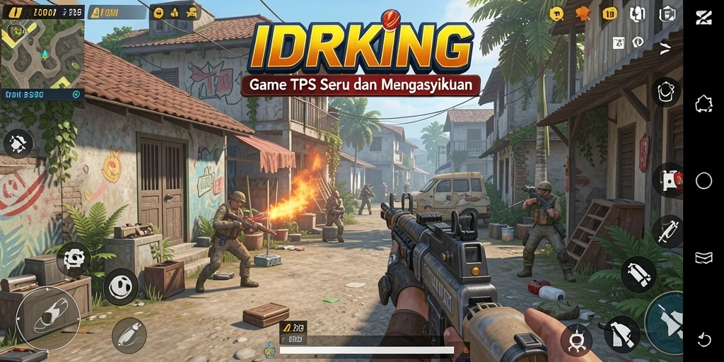 Tampilan gameplay seru dengan aksi menegangkan di IDRKING.