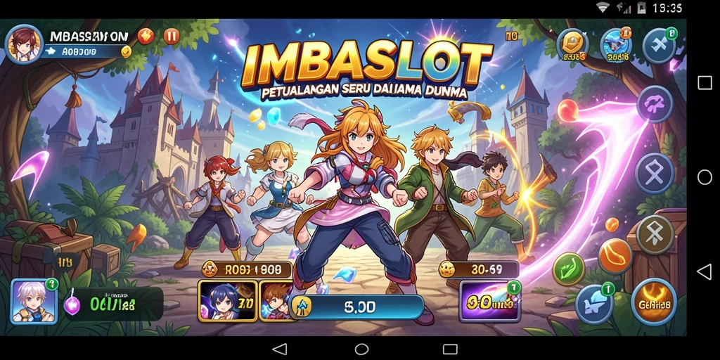 Gameplay seru IMBASLOT dengan karakter anime favorit.