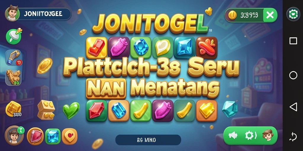 Tampilan gameplay menarik dari JONITOGEL yang penuh warna.