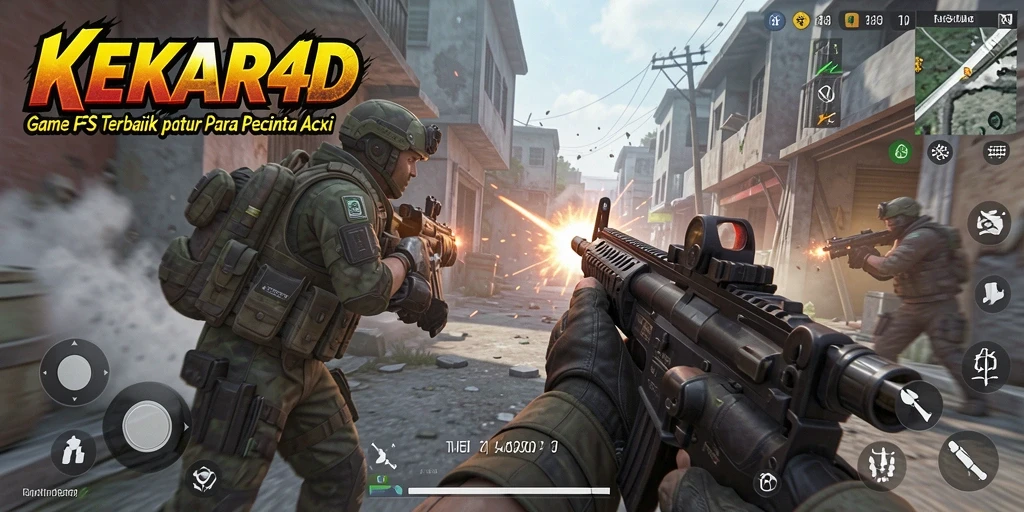 Tampilan gameplay memukau dari KEKAR4D dengan aksi tembak-menembak yang mendebarkan.