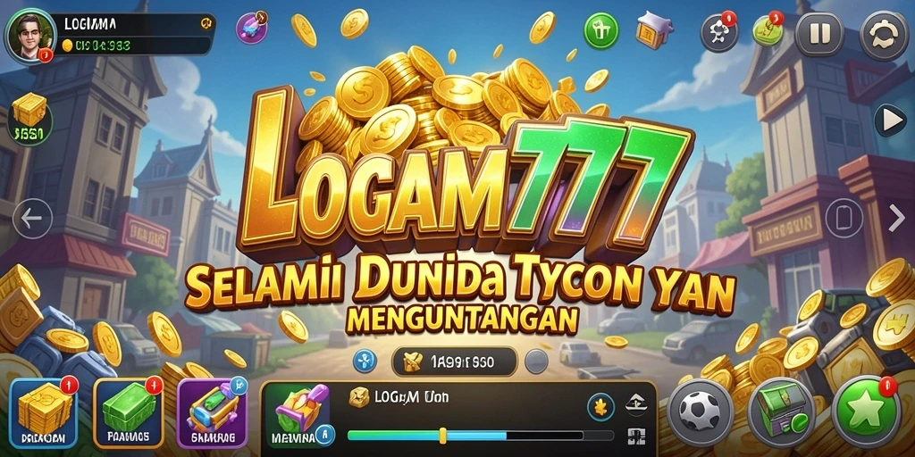 Screenshot utama LOGAM777 menampilkan gameplay Tycoon yang seru dan interaktif.