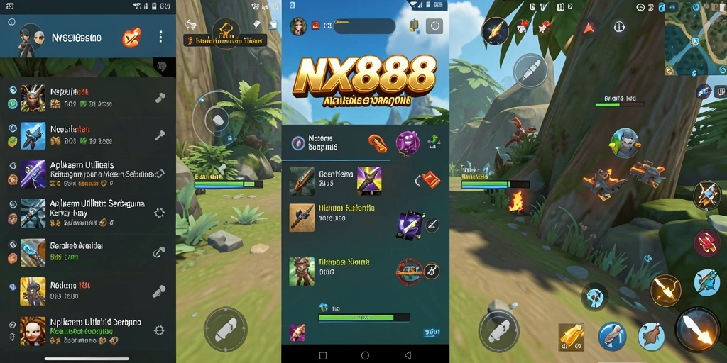 Tampilan antarmuka NX888 yang intuitif dan ramah pengguna.