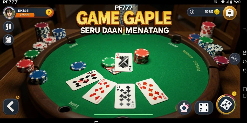 Tampilan gameplay seru dan menantang dalam PF777.