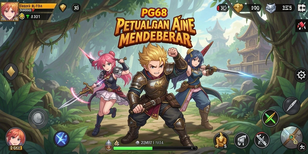 Tampilan gameplay PGG68 yang menakjubkan dan seru.