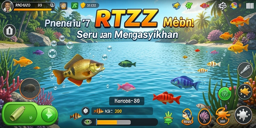 Tangkapan ikan yang menakjubkan dalam gameplay RTZZ.