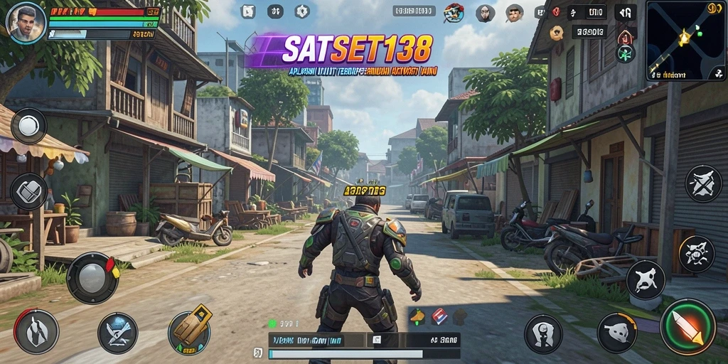 Tampilan utama SATSET138 yang sederhana dan informatif.