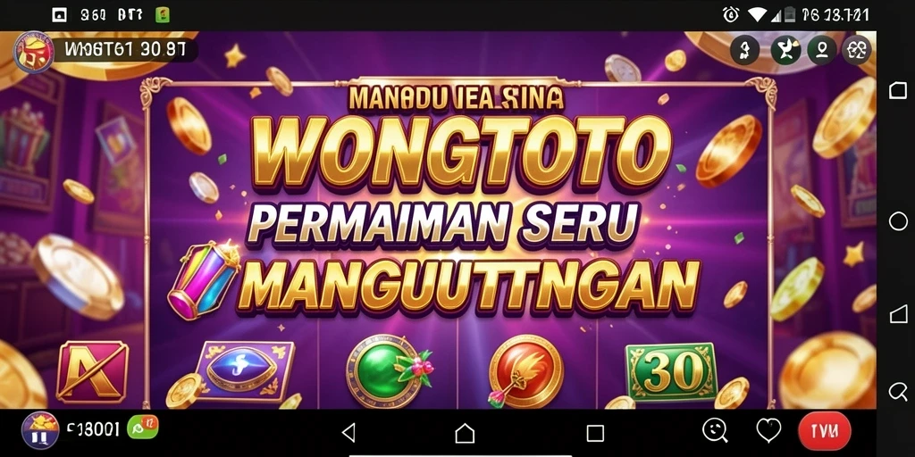 Tampilan gameplay slot WONGTOTO yang menarik dan interaktif.